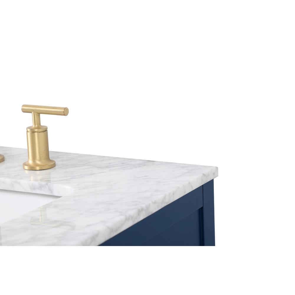 60 inch double bathroom vanity in blue. Picture 11