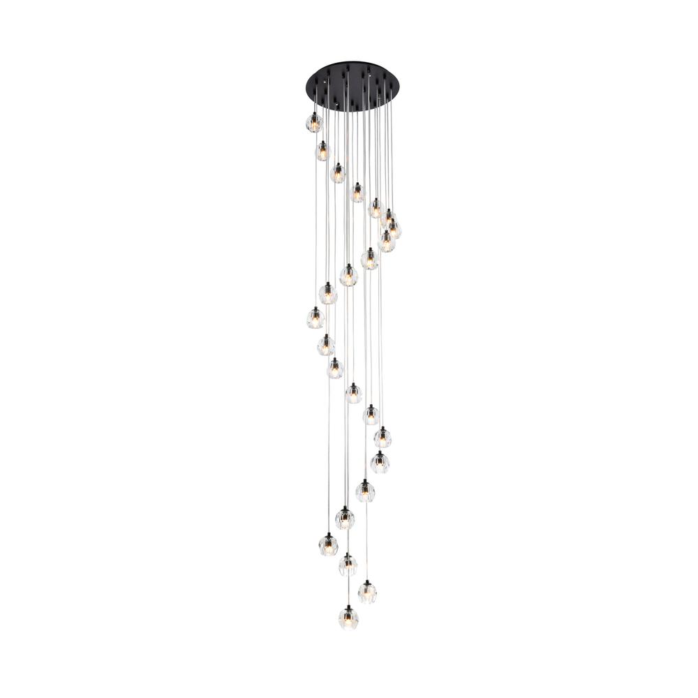 Eren 24 lights black pendant. Picture 1