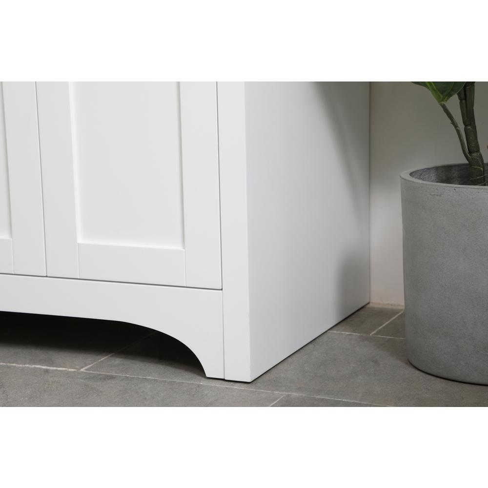24 inch Single Bathroom Vanity in White. Picture 5