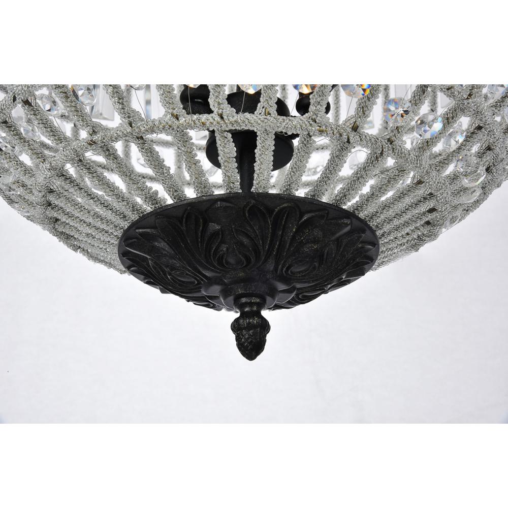 Olivia 3 light Dark Bronze Pendant Clear Royal Cut Crystal. Picture 2