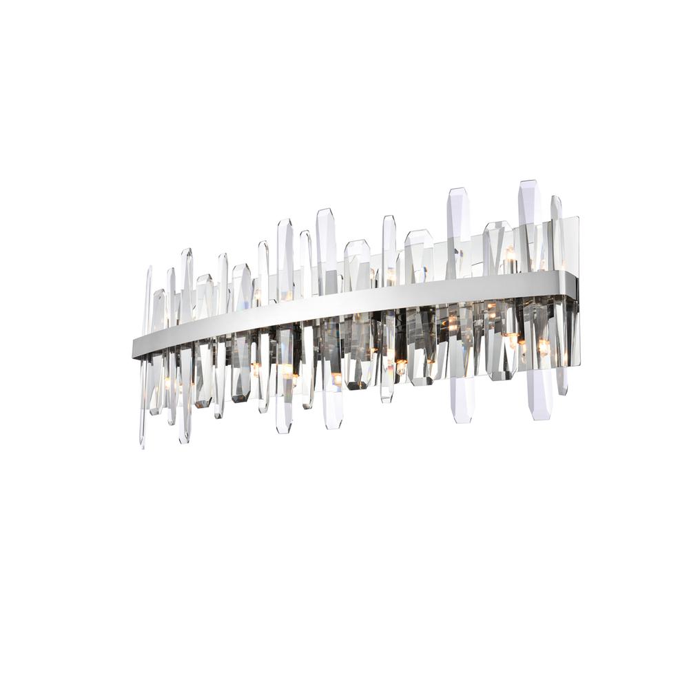 Serena 30 inch crystal bath sconce in chrome. Picture 2