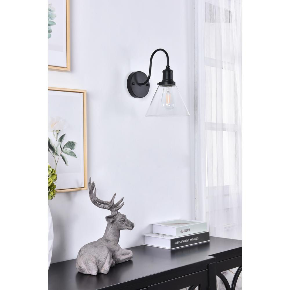 Histoire 1 light black Wall Sconce. Picture 13