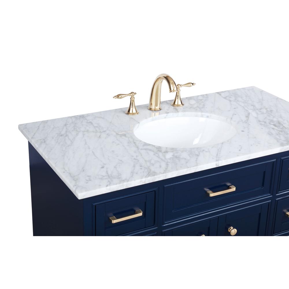 42 inch Single bathroom vanity in Blue. Picture 11