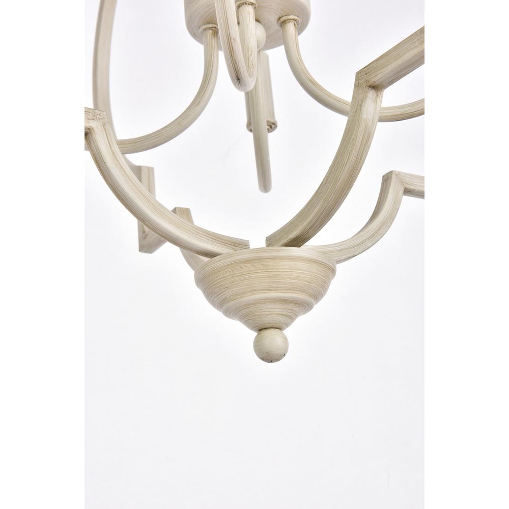 Sandara 4 lights pendant in weathered dove. Picture 3