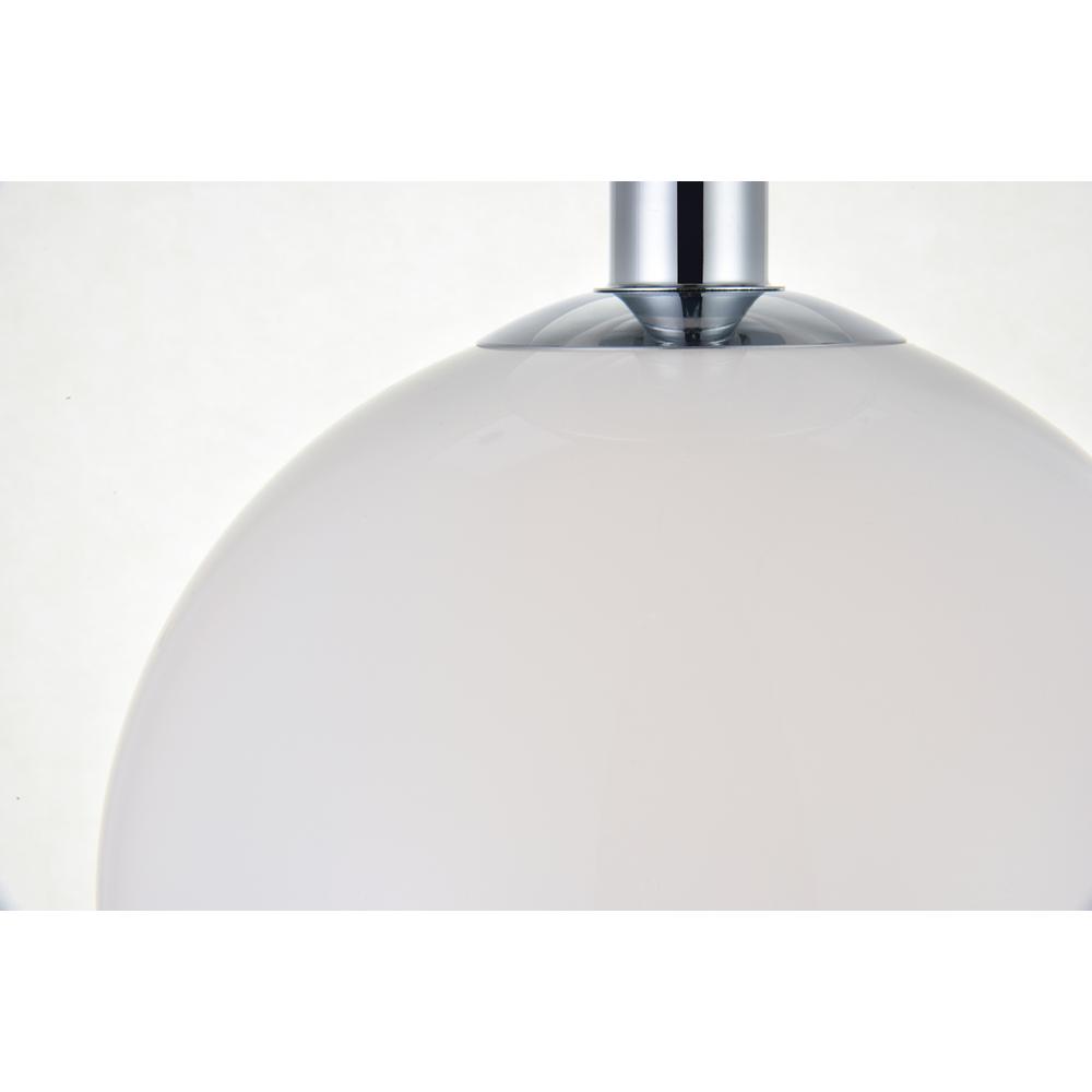 Baxter 1 Light Chrome Flush Mount With Frosted White Glass. Picture 3