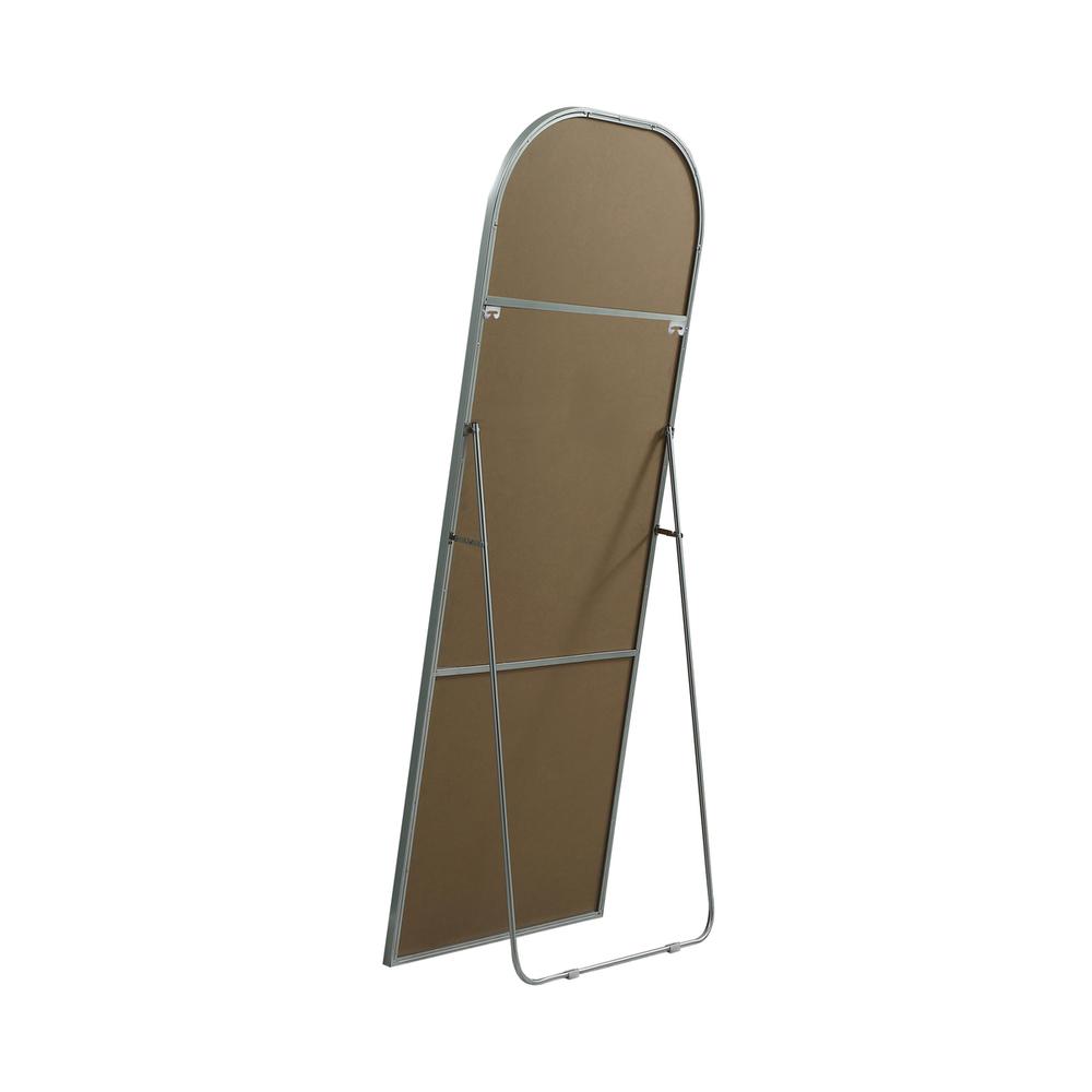 Metal Frame Arch Full Length Mirror 28x74 Inch in Silver. Picture 7