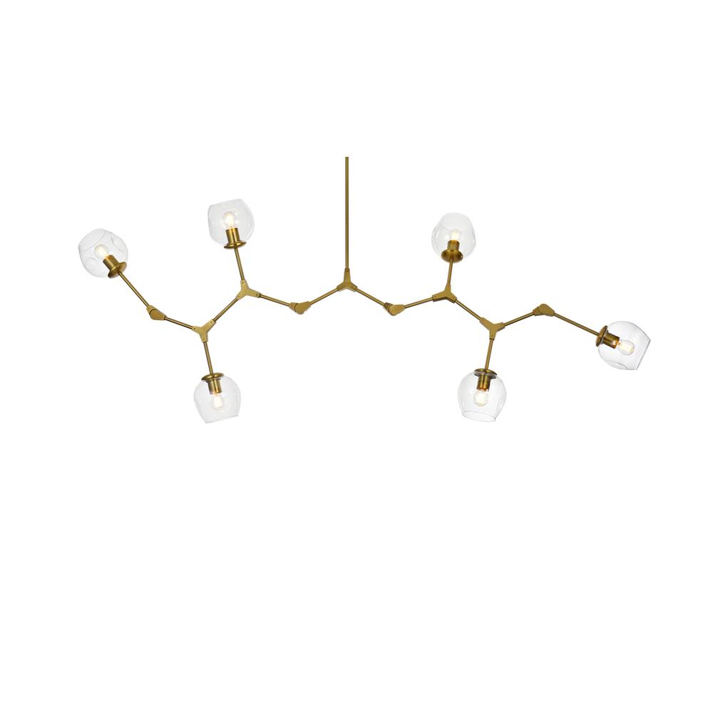 Cavoli 70 inch Chandelier in Brass. Picture 2