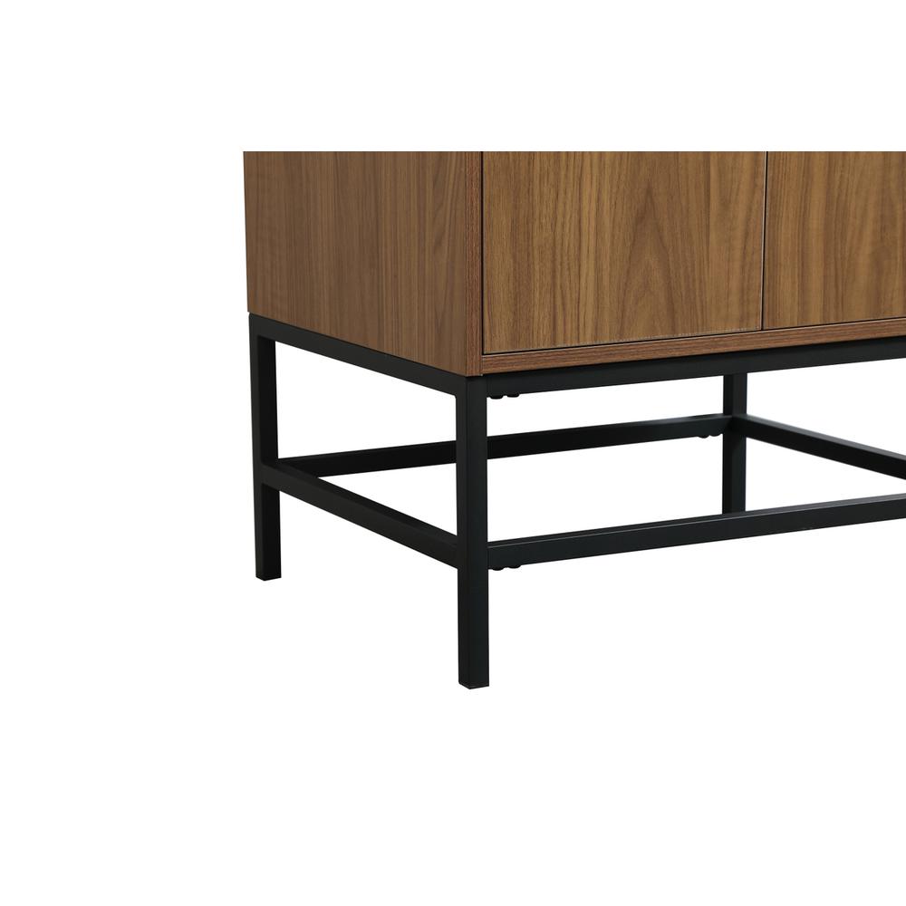 24 inch Single bathroom vanity in walnut brown. Picture 13