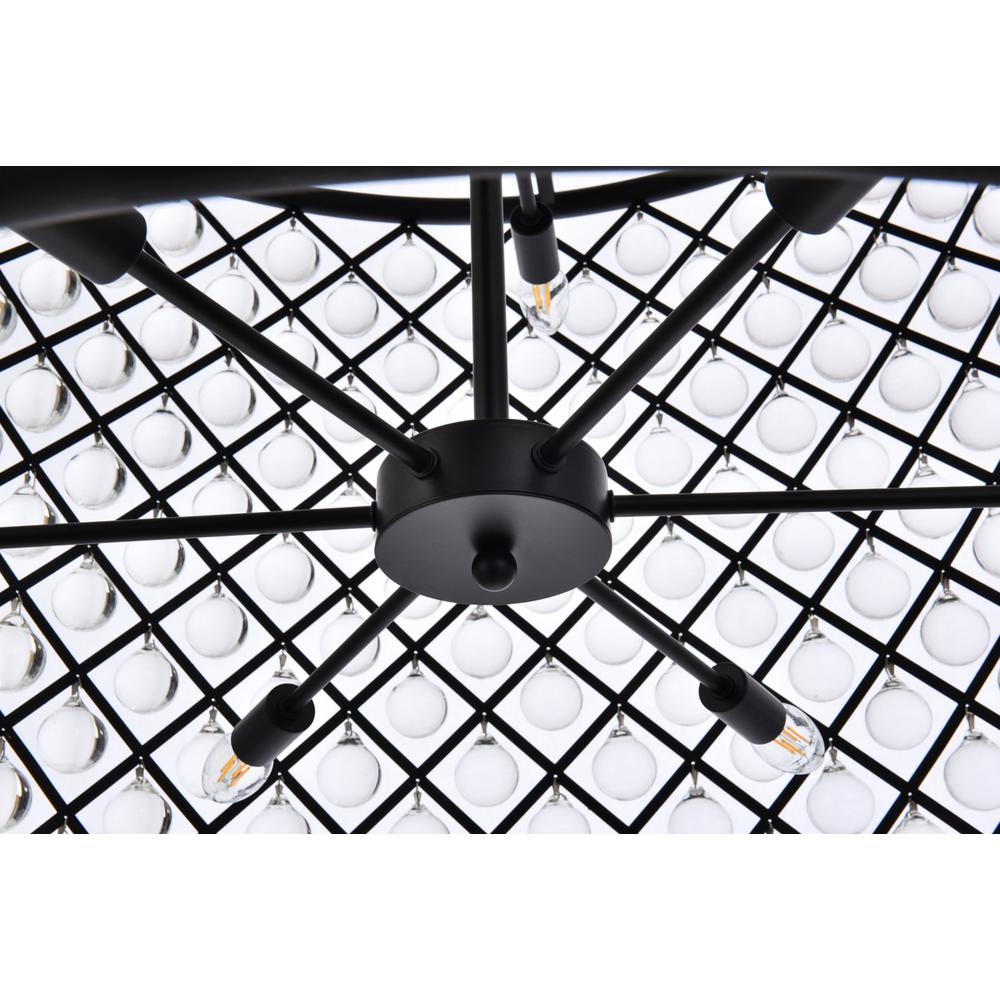 Madison 12 light Matte Black Chandelier Clear Royal Cut Crystal. Picture 5