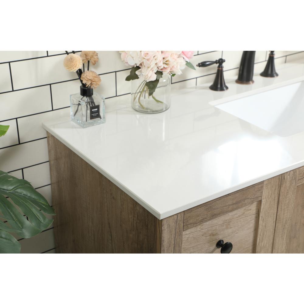 48 inch Single bathroom vanity in natural oak. Picture 5