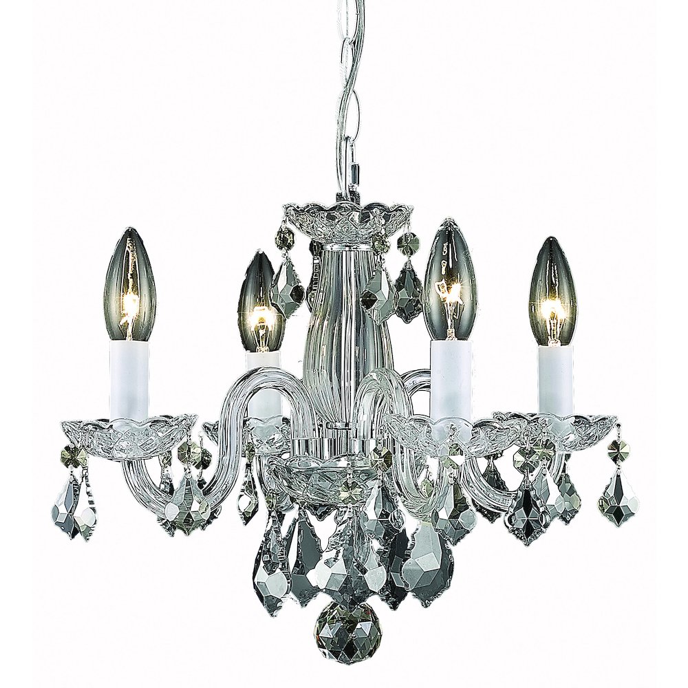 Azalea Collection Pendant D15in H12in Lt:4 Chrome Finish. Picture 1