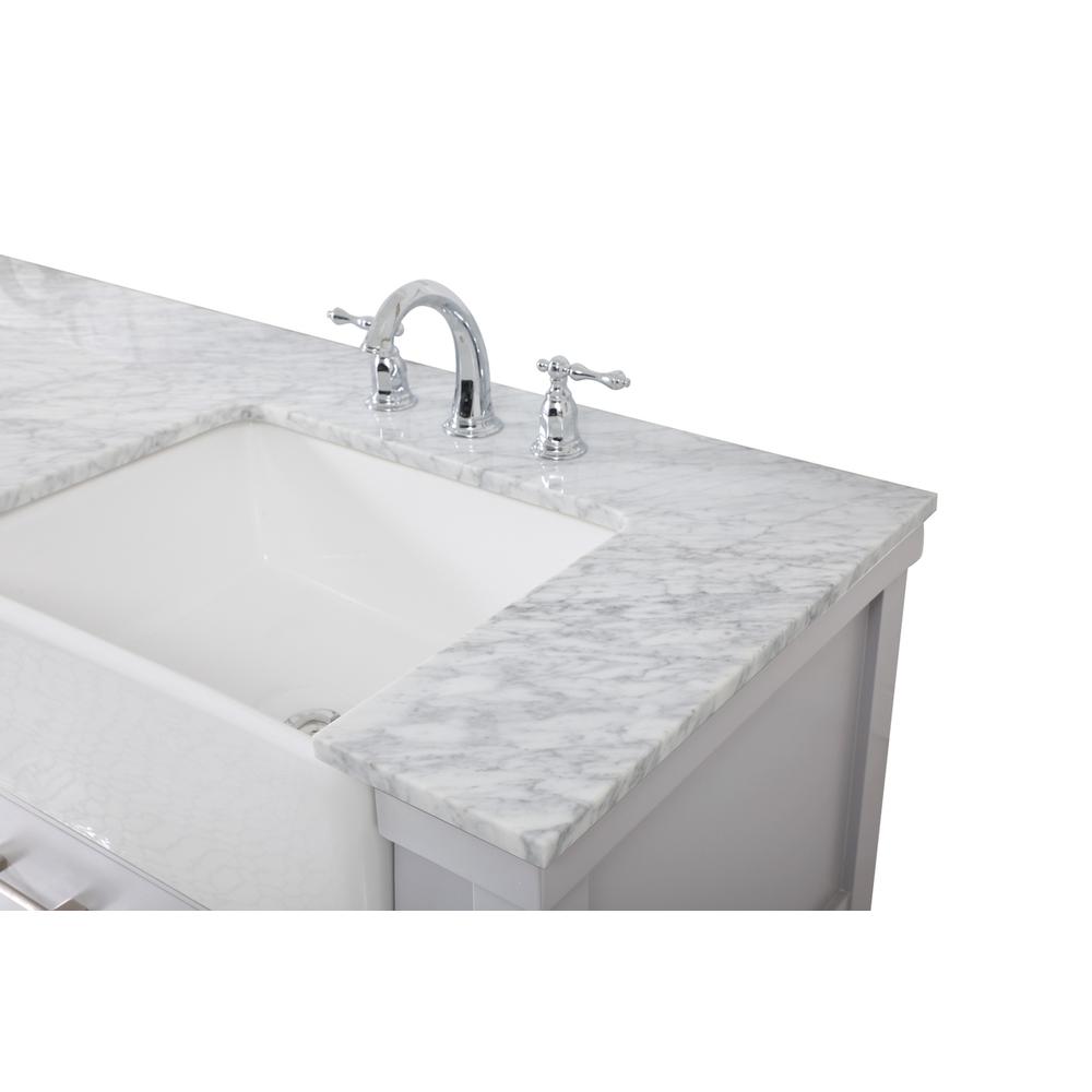 72 inch double bathroom vanity in grey. Picture 11