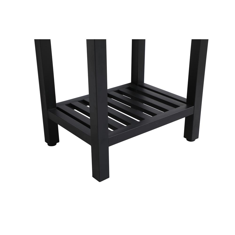 18 inch Single Bathroom Metal Vanity in Black. Picture 11