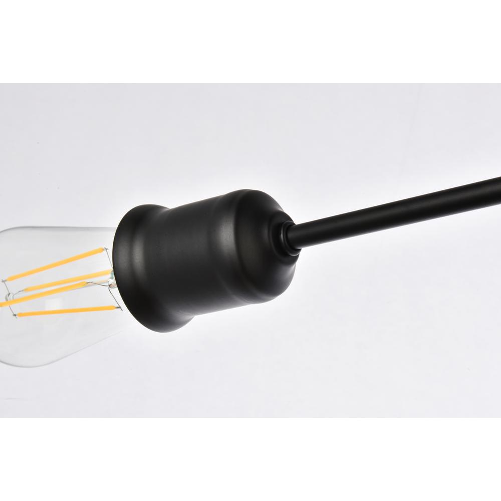 Xavier 6 lights pendant in black. Picture 4