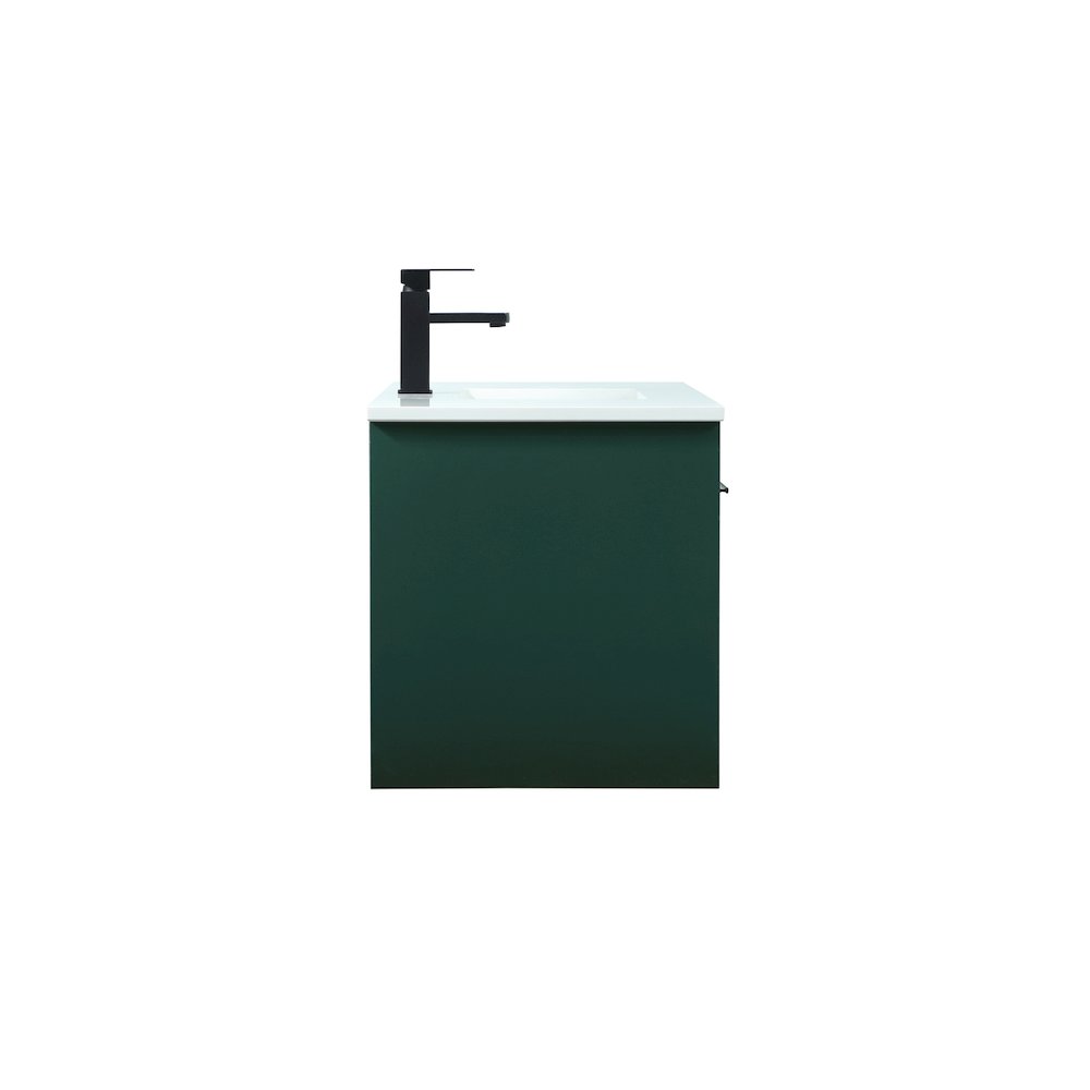 36 Inch Single Bathroom Vanity In Green. Picture 15
