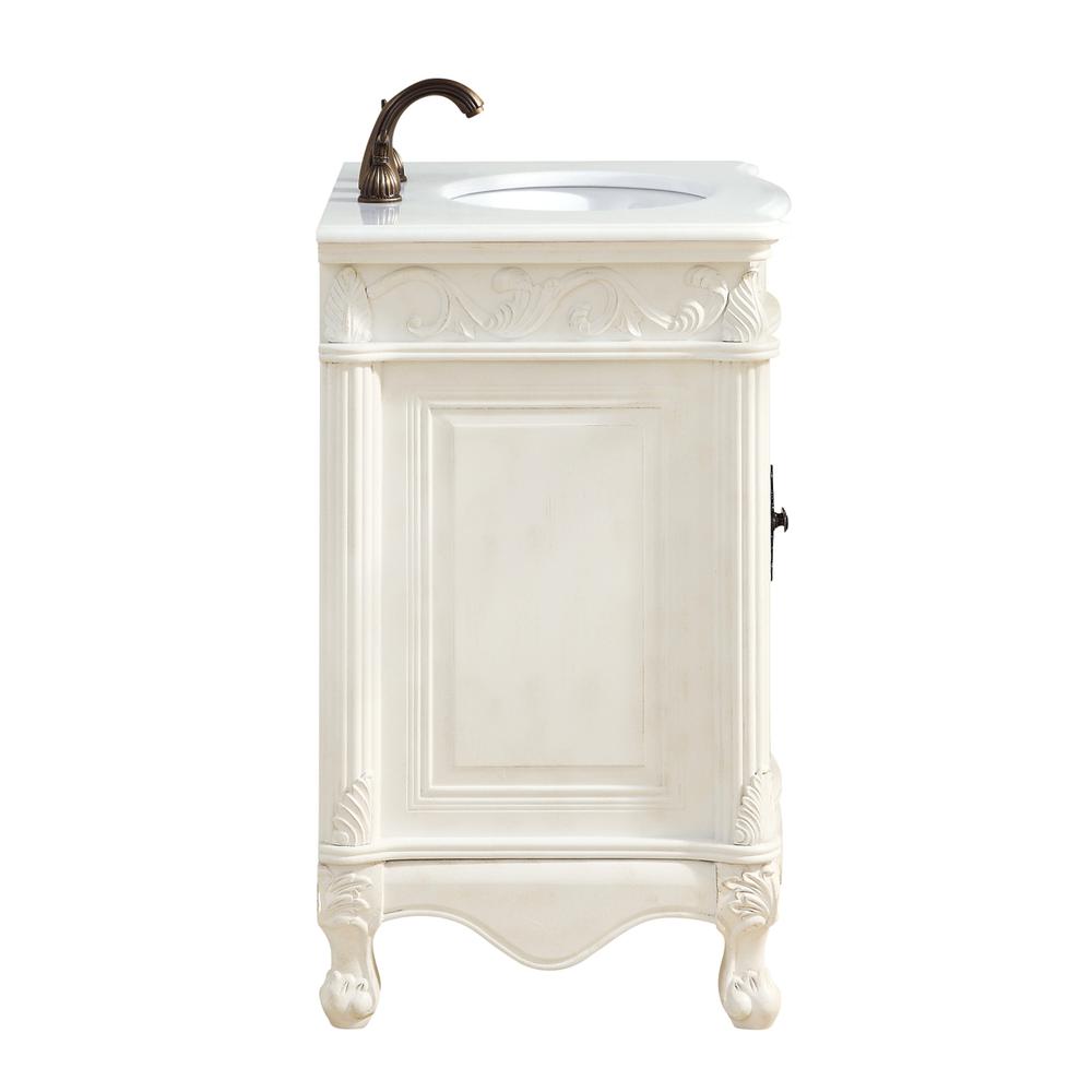 27 inch Single Bathroom vanity in Antique White. Picture 4