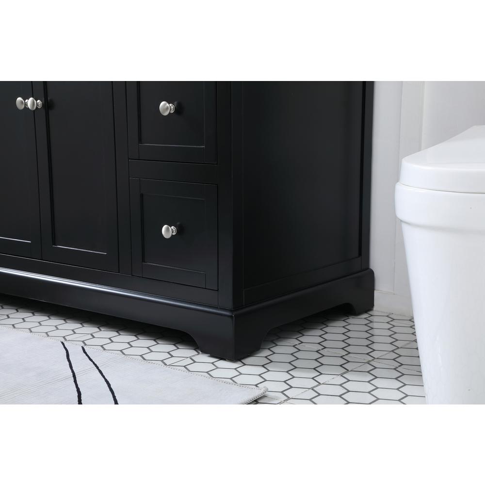 48 inch Single bathroom vanity in black. Picture 6