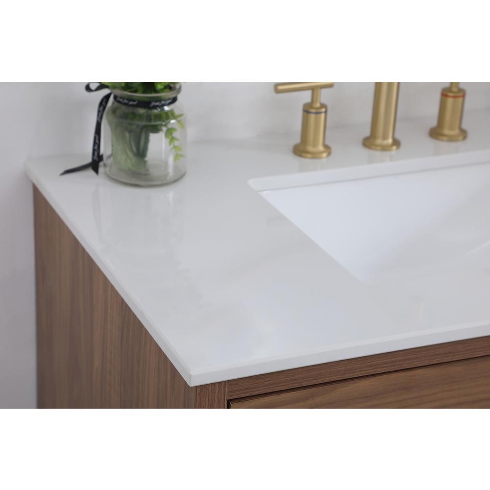 36 inch bathroom vanity in Walnut Brown. Picture 5
