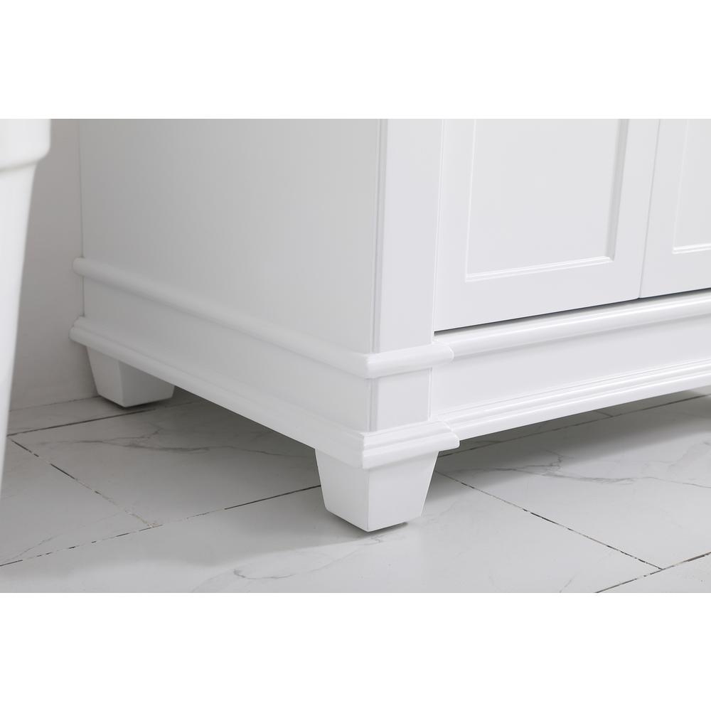 30 inch Single Bathroom Vanity set in White. Picture 6