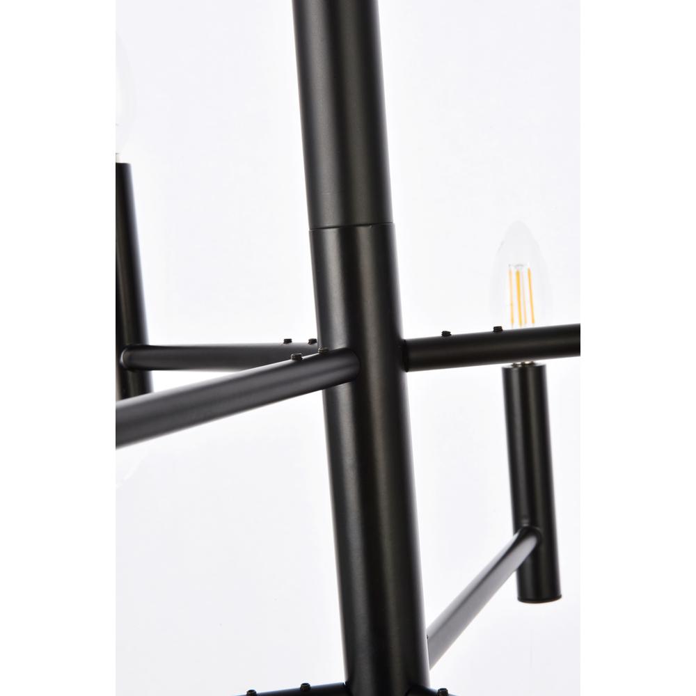 Carmella 6 lights pendant in black. Picture 5