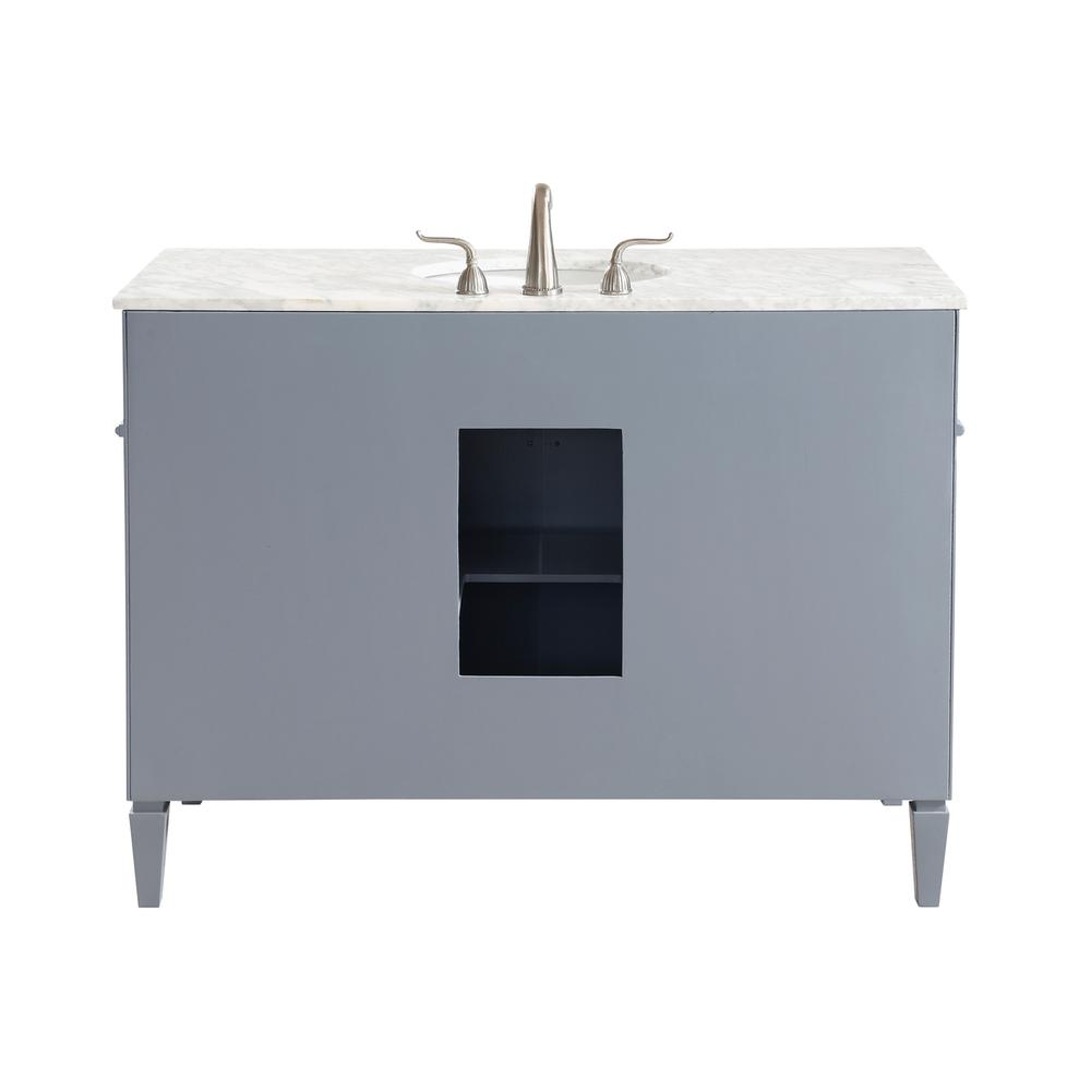 48 In. Single Bathroom Vanity Set In Grey. Picture 8