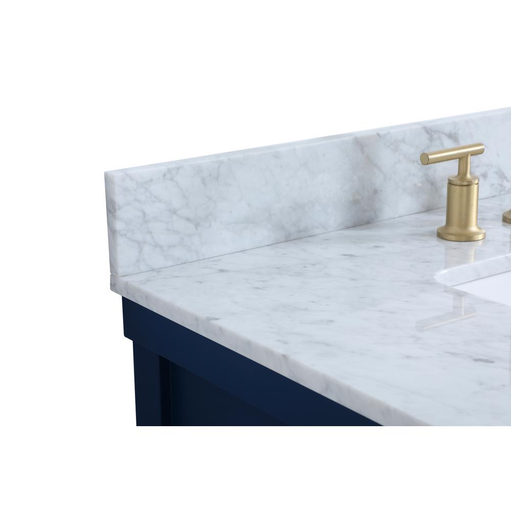 36 inch Single bathroom vanity in blue with backsplash. Picture 11