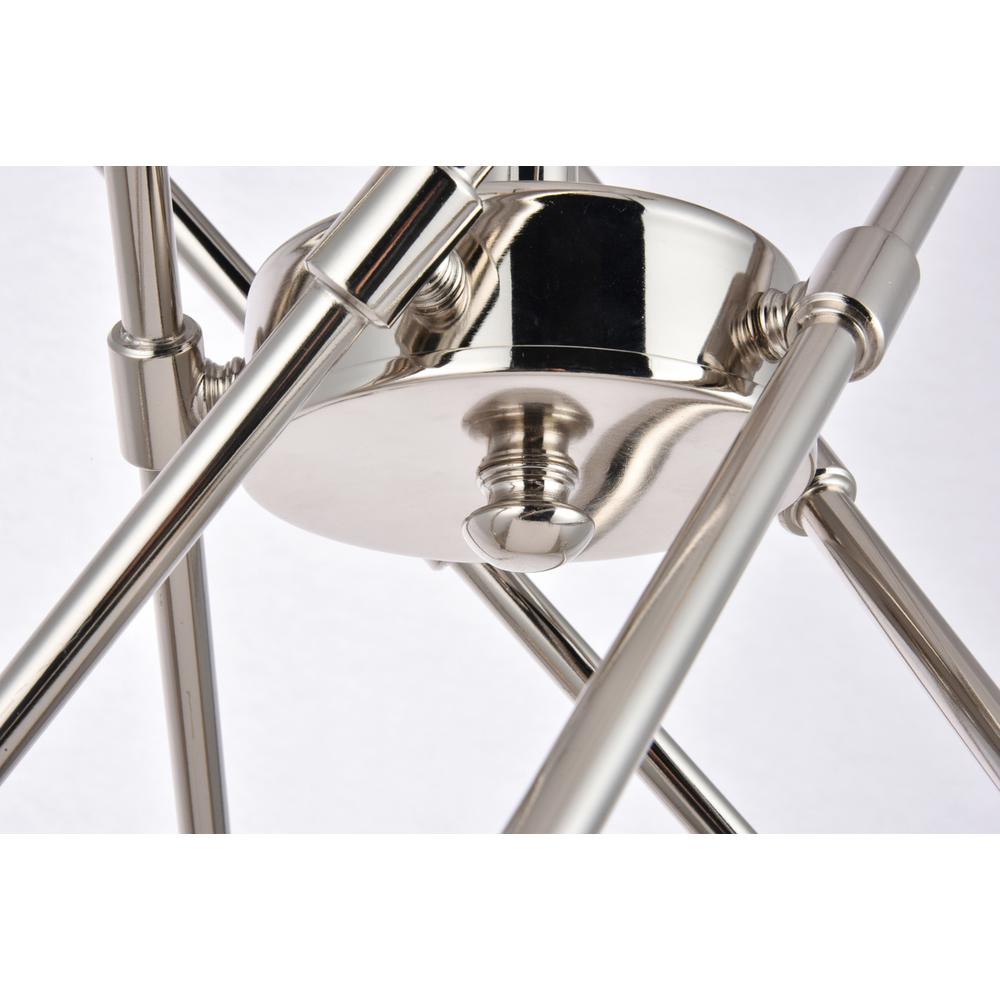 Axel 10 Lights polished Nickel Pendant. Picture 7