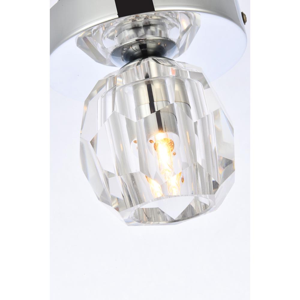 Eren 1 light chrome flush mount. Picture 3
