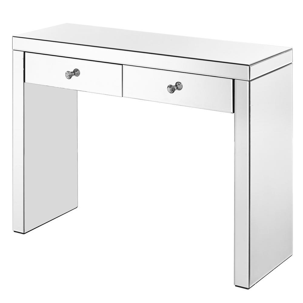 Console Table 39 in x 14 x30 in. in Clear. Picture 2