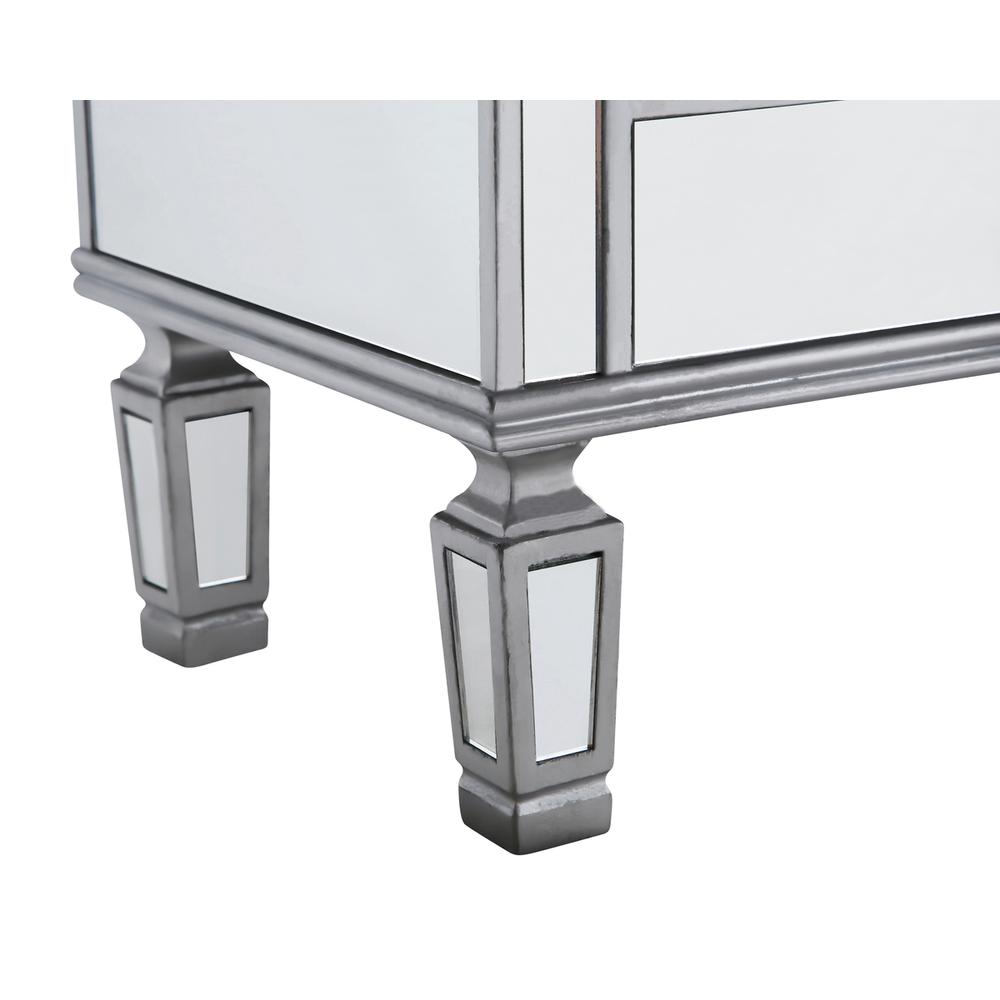3 Drawer 4 Door Cabinet 60 in. x 14 in. x 36 in. in silver Clear. Picture 8