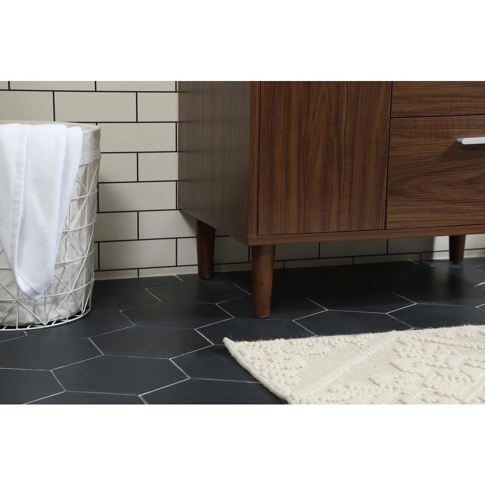 30 inch bathroom vanity in Walnut with backsplash. Picture 6