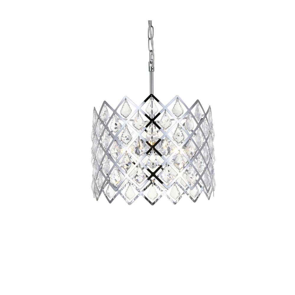 Lyla 13 inch pendant in chrome. Picture 2