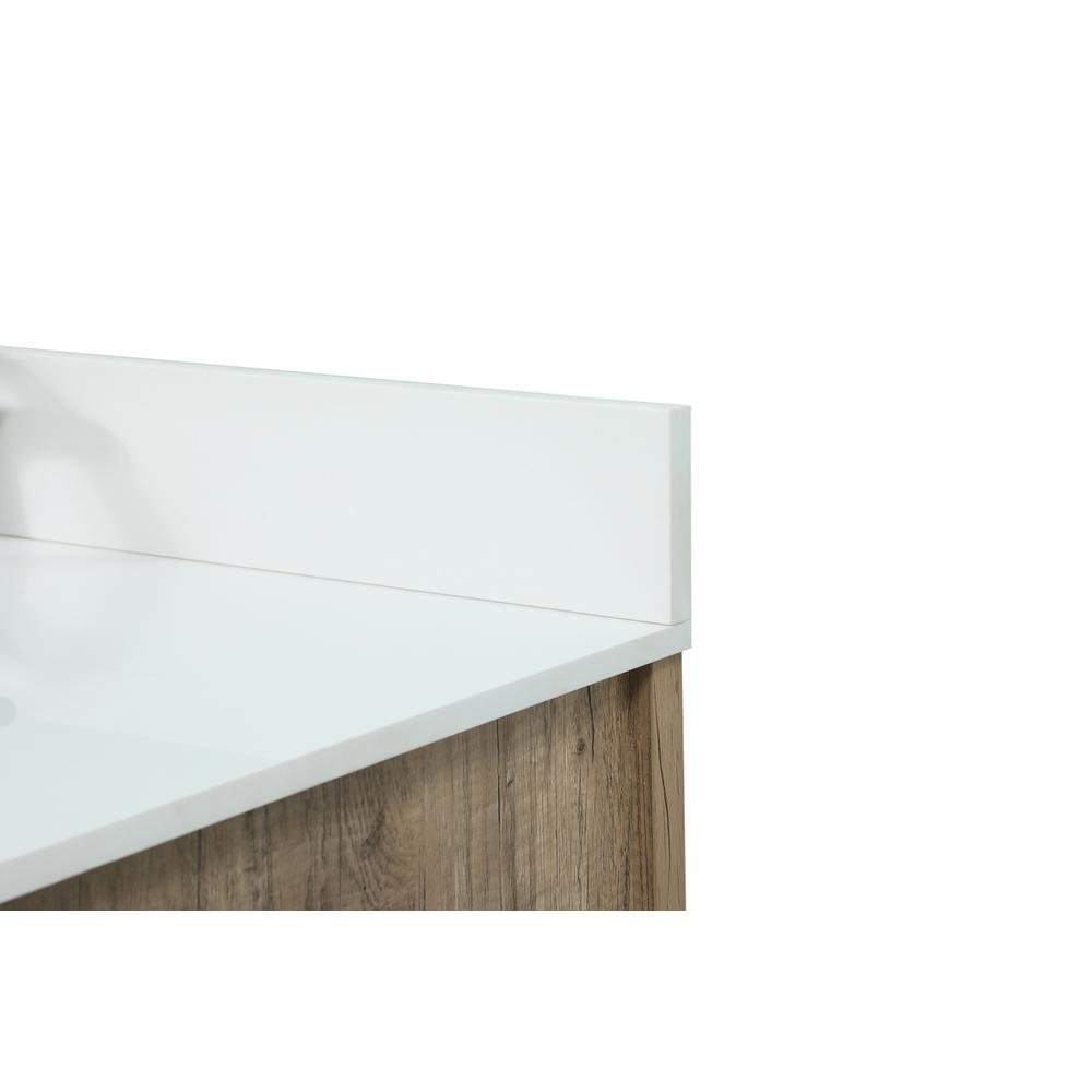 32 inch Single bathroom vanity in natural oak with backsplash. Picture 11