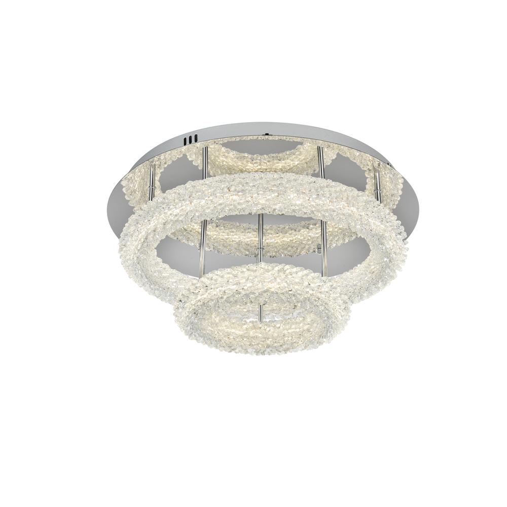 Bowen 22 inch Adjustable LED Flush Mount in Chrome. Picture 2