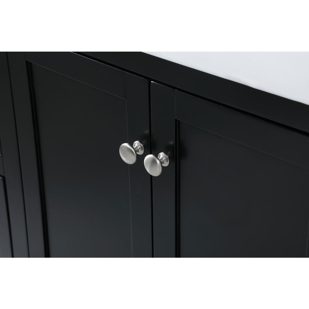 48 inch Single bathroom vanity in black with backsplash. Picture 12