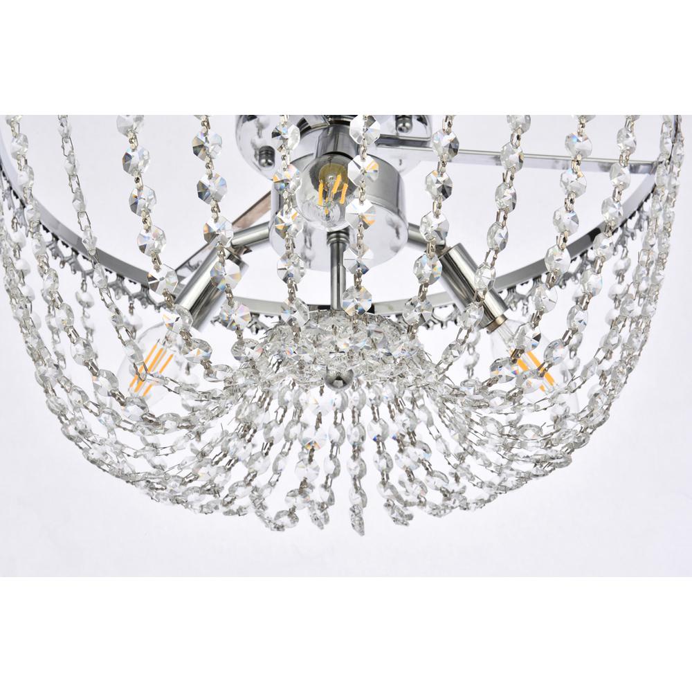 Kylie 16 inch flush mount in chrome. Picture 3
