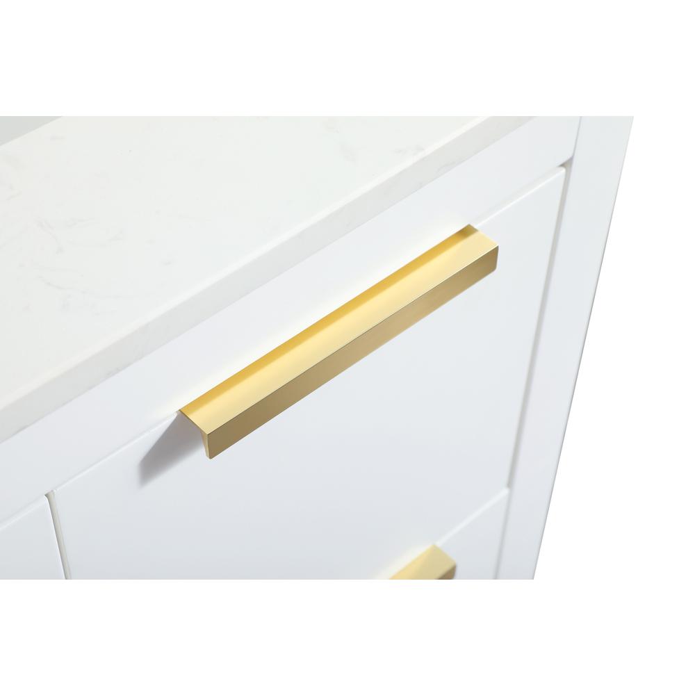 30 inch Single bathroom vanity in white with backsplash. Picture 12