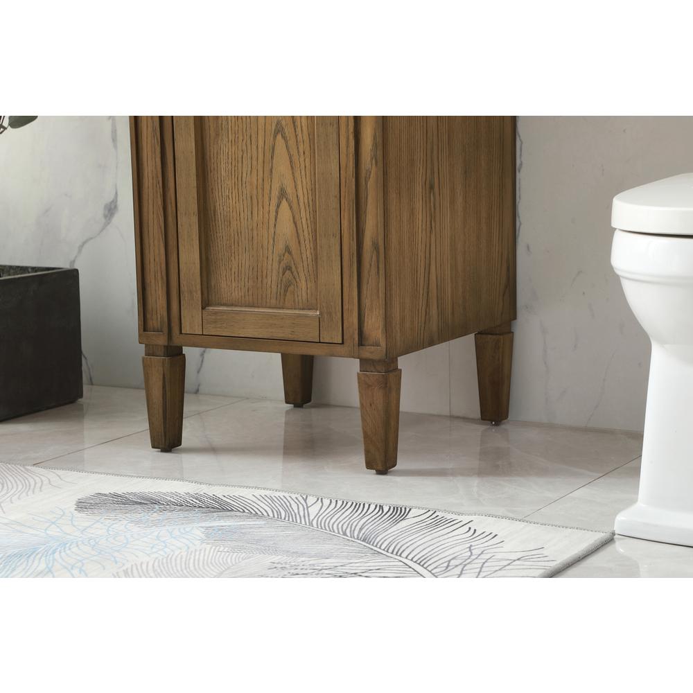 18 inch Single bathroom vanity in driftwood. Picture 6