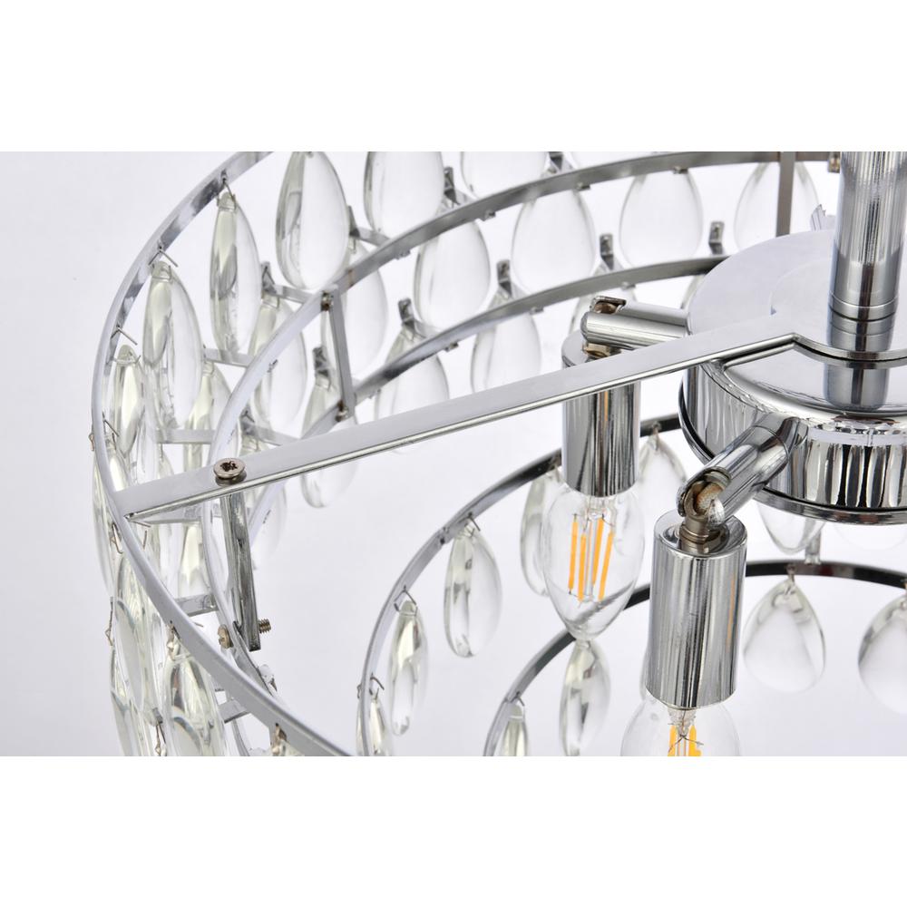 Mila 18 inch flush mount in chrome. Picture 5