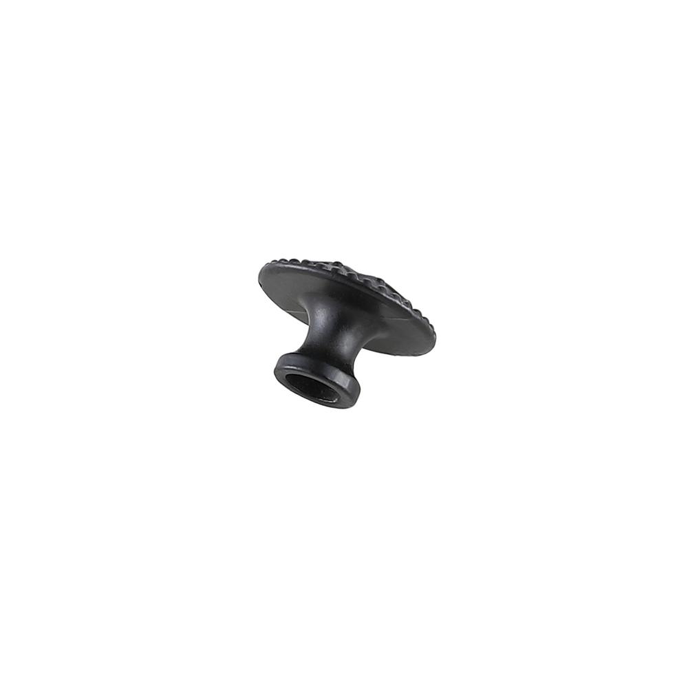 Corio 0.9" Diameter Matte Black Mushroom Knob Multipack (Set of 10). Picture 4