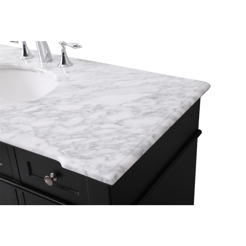 48 inch Single bathroom vanity set in black. Picture 11