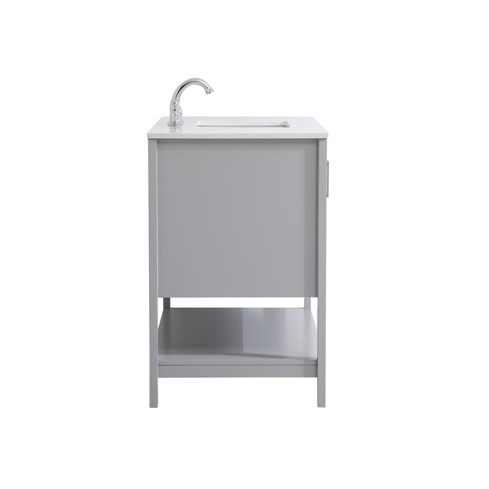 42 inch Single Bathroom Vanity in Grey. Picture 13