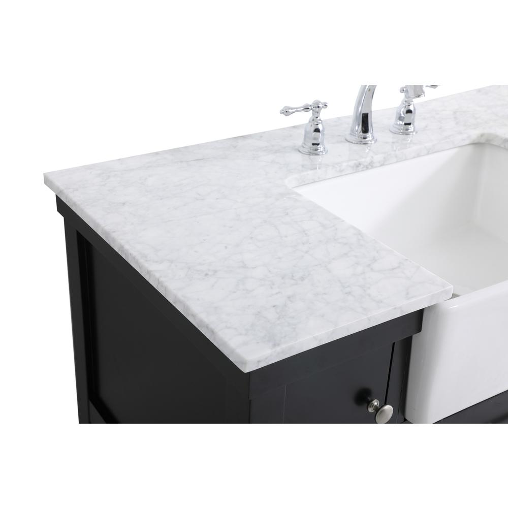 42 inch Single bathroom vanity in black. Picture 11
