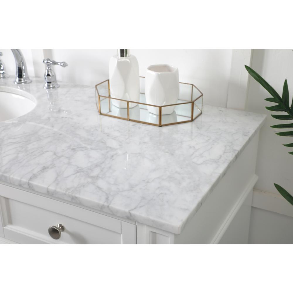 60 inch Single bathroom vanity in white. Picture 5