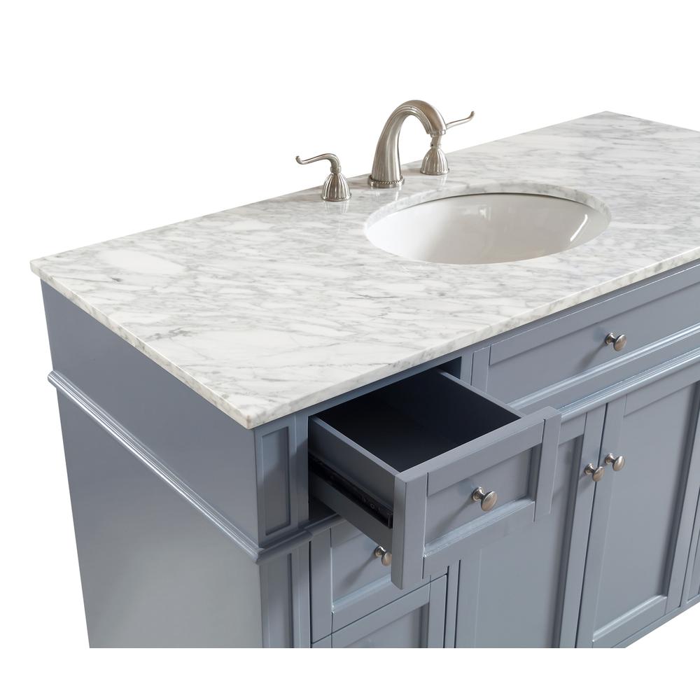 48 In. Single Bathroom Vanity Set In Grey. Picture 3