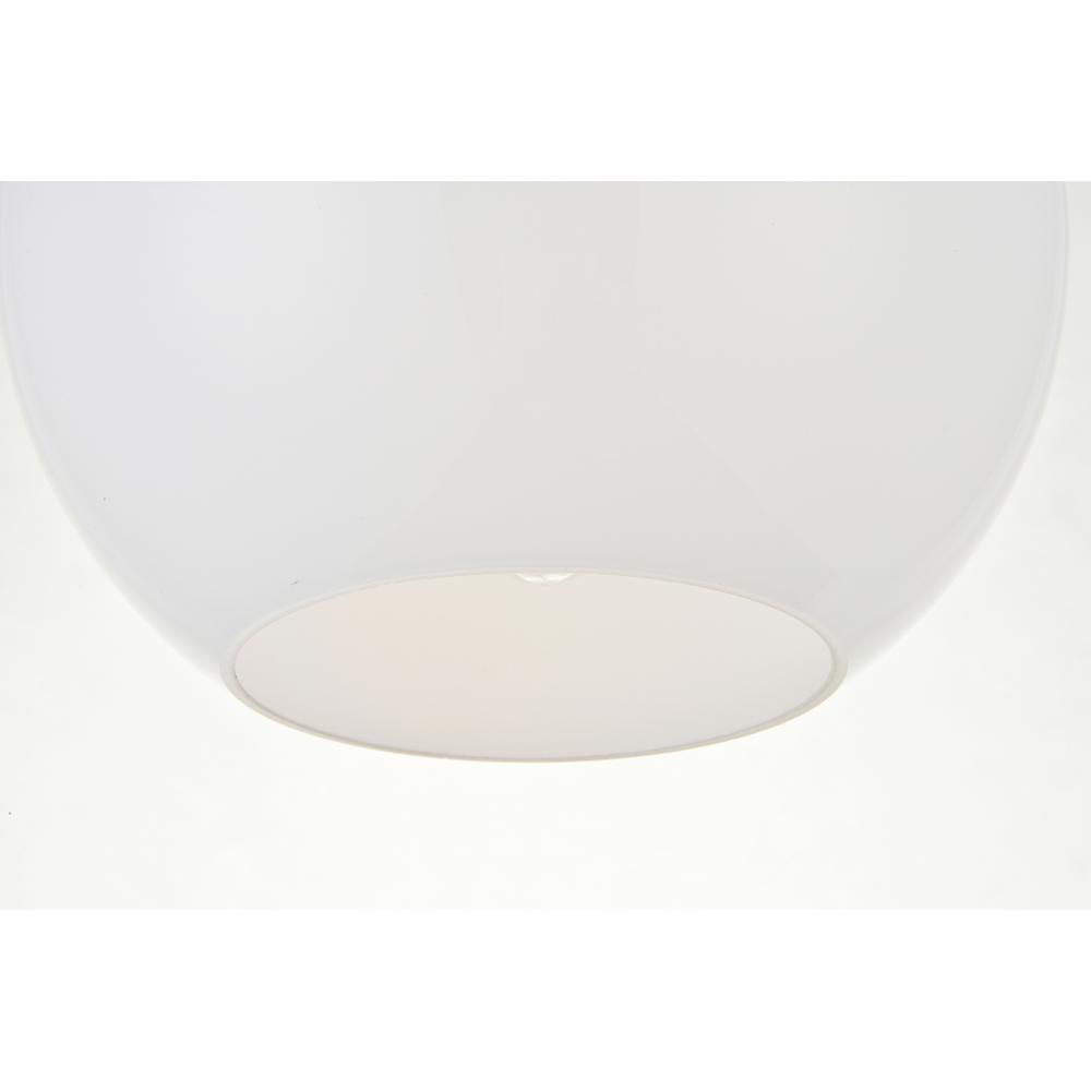 Baxter 1 Light Chrome Flush Mount With Frosted White Glass. Picture 4