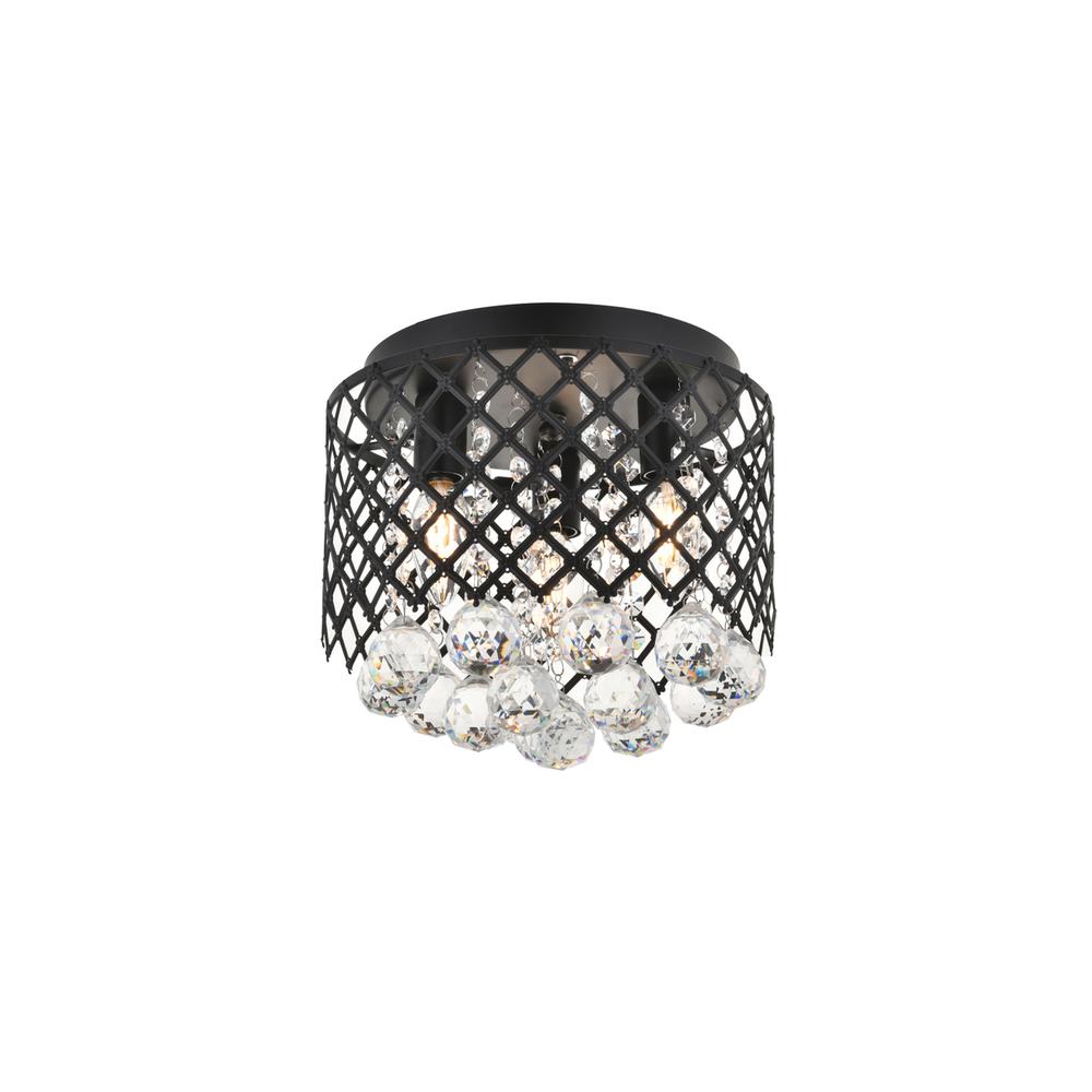 Tully 3 light Matte Black Flush Mount. Picture 6