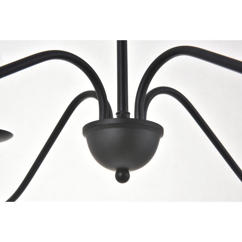 Rohan 4 light Matte Black Pendant. Picture 9
