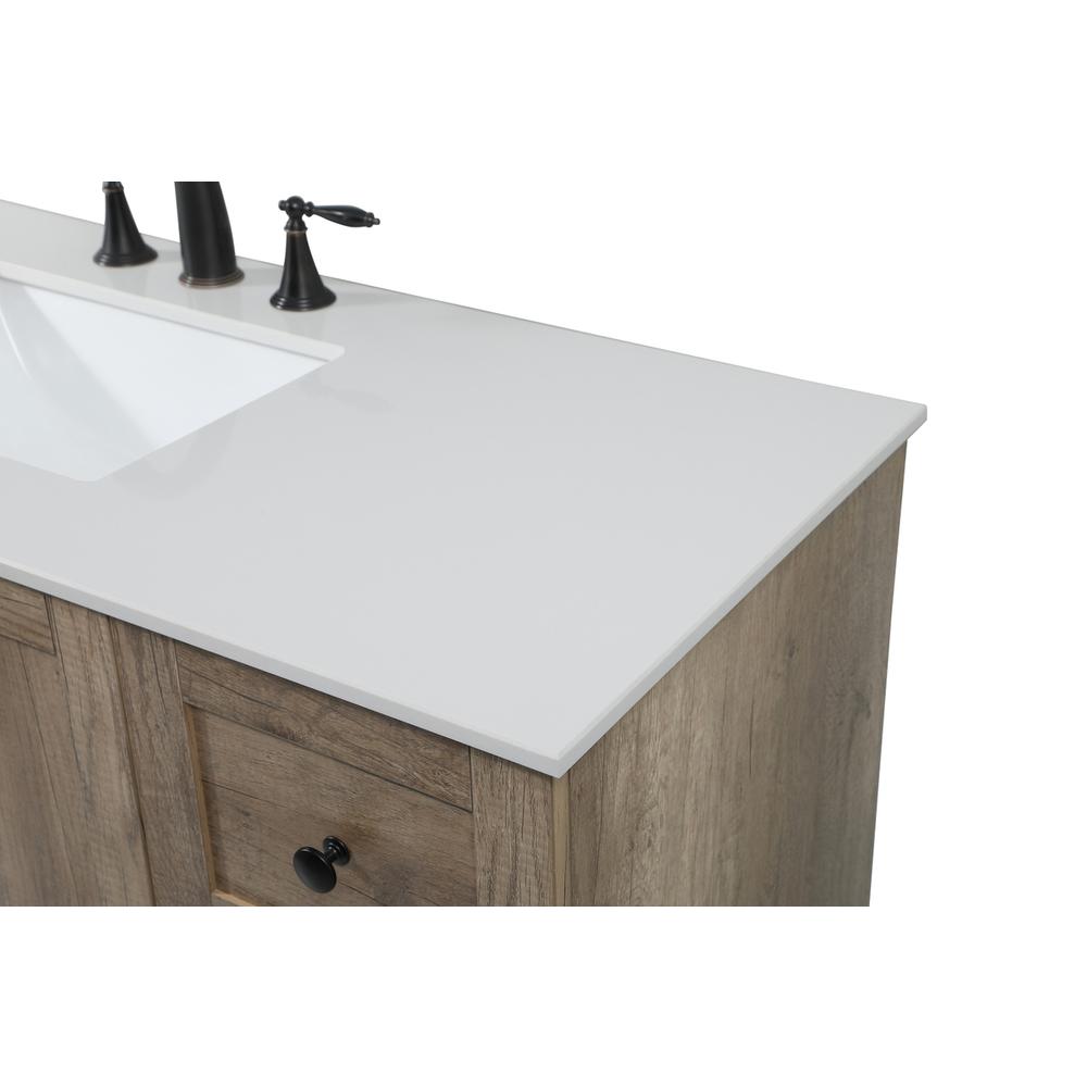 48 inch Single bathroom vanity in natural oak. Picture 11