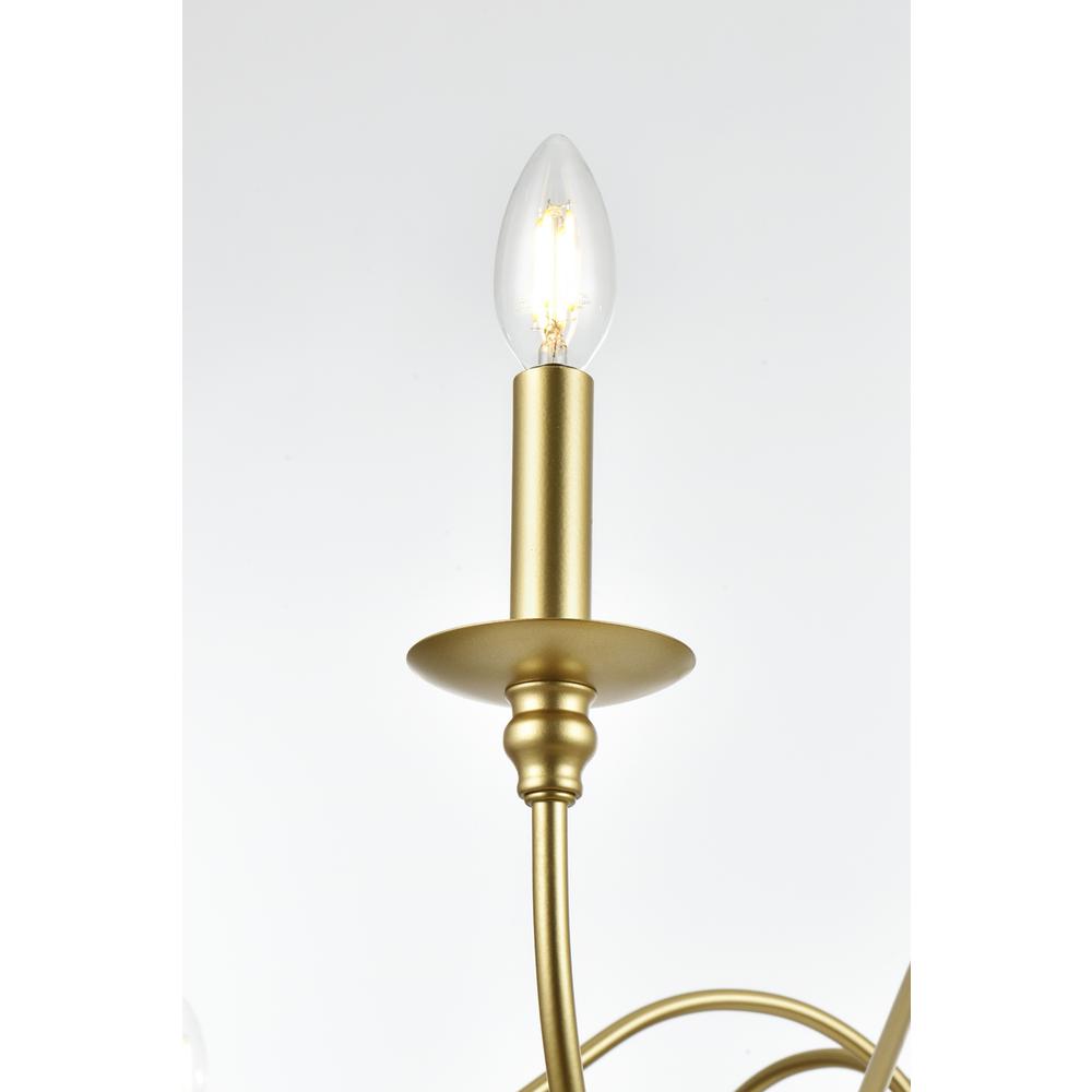 Rohan 60 inch chandelier in Brass. Picture 4
